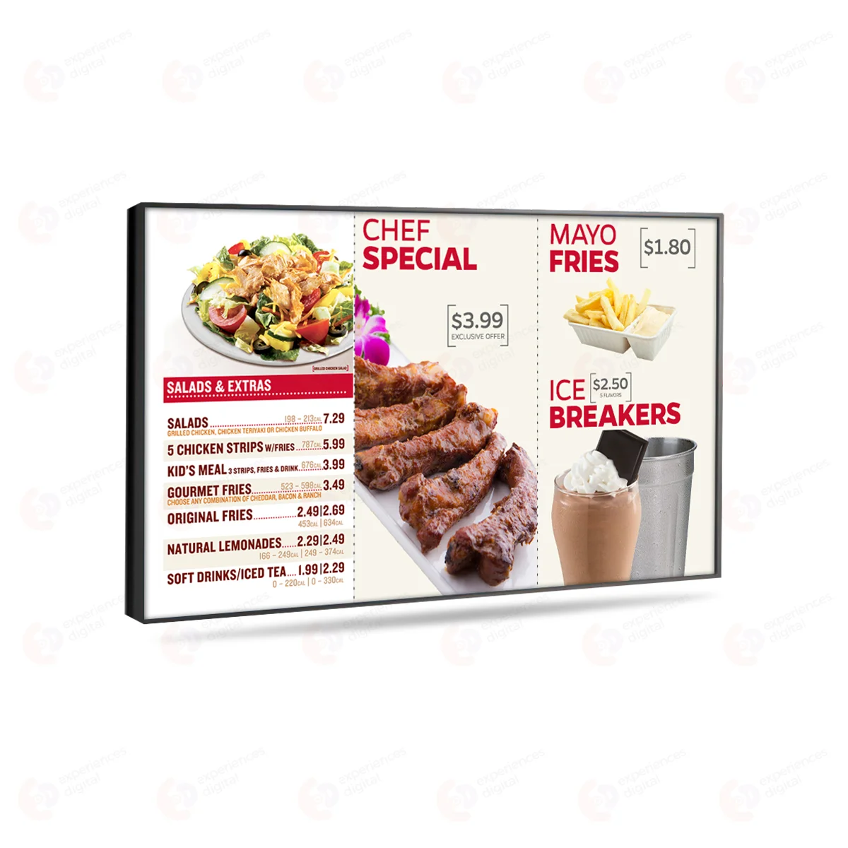 LED Digital Menu Board - edigital-signage