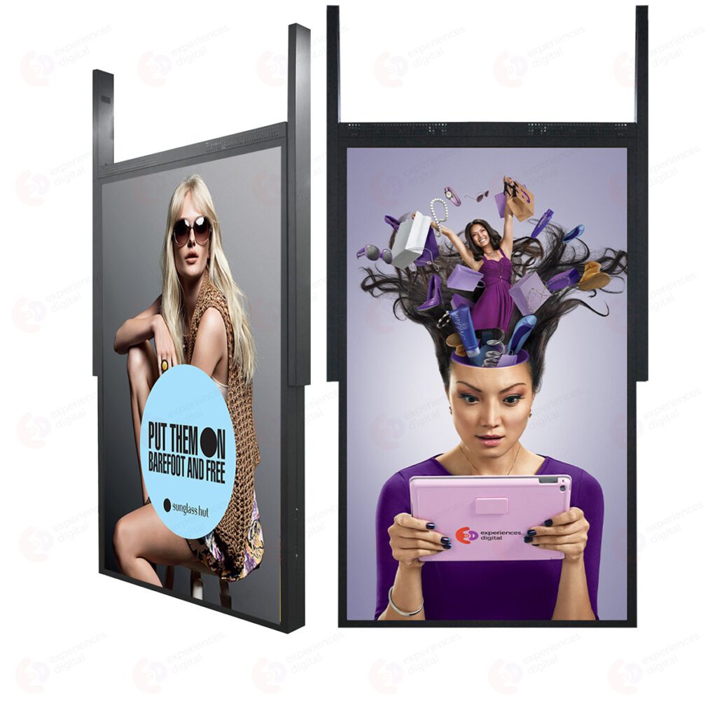 Dual-screen display for retailers - edigital-signage