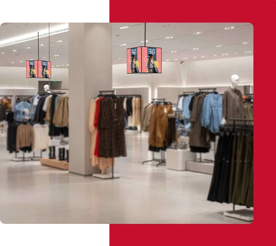 Digital-LED-Cube Retail